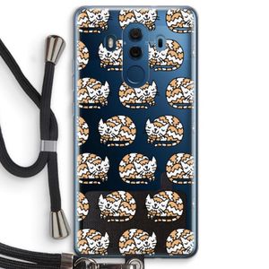 Slapende poes: Huawei Mate 10 Pro Transparant Hoesje met koord