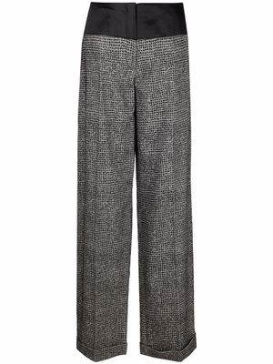 Gianfranco Ferré Pre-Owned pantalon ample à motif géométrique (années 1990) - Gris