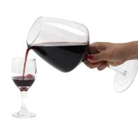 Home Deco Factory Wijnkaraf - 1.6L - H30 cm - glas - wijnglas - karaf