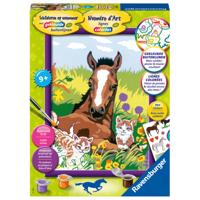 Ravensburger paard met kittens schilderpakket