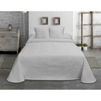 Sprei Hosteline ESPIGA Parelgrijs Bed van 135 (1 Onderdelen)