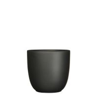 Bloempot Pot rond es/19 tusca 20 x 22.5 cm zwart mat Mica - Mica Decorations