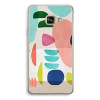 Bold Rounded Shapes: Samsung A3 (2017) Transparant Hoesje