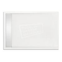 Xenz Easytray 140x90x5 cm acryl zelfdragende douchebak incl. gootcover wit glans - thumbnail