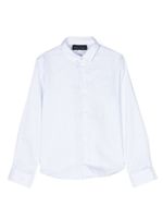 Emporio Armani Kids chemise en coton à rayures - Blanc - thumbnail