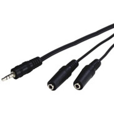 PureLink LP-AA120 audio kabel 0,1 m 3.5mm 2 x 3.5mm Zwart