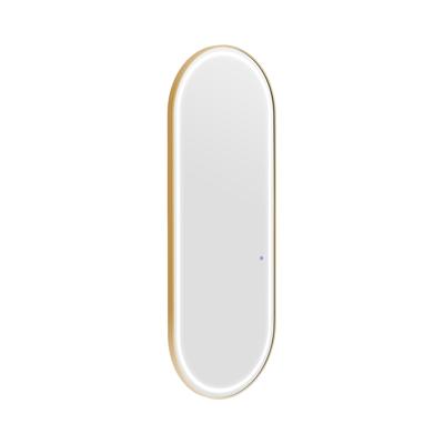 Kappersspiegel - LED-verlichting - extra plat - ovaal - 70 x 4 x 180 cm