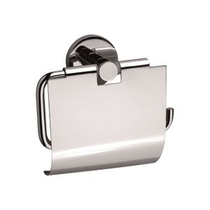 Sanix Round toiletrolhouder met klep chroom