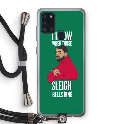 Sleigh Bells Ring: Samsung Galaxy A21s Transparant Hoesje met koord