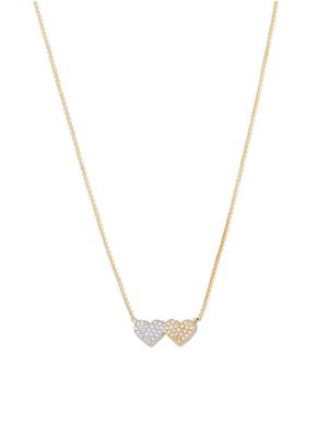 Sydney Evan collier en or 14ct médium serti de diamants