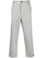 Kenzo pantalon chino court à patch logo - Gris - thumbnail