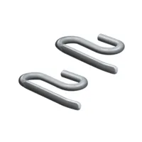 Orliman Boxia Schoenbevestigingshaakjes - One size - Universeel - Grijs