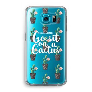 Cactus quote: Samsung Galaxy S6 Transparant Hoesje