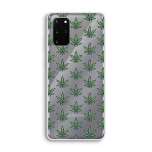 Weed: Samsung Galaxy S20 Plus Transparant Hoesje