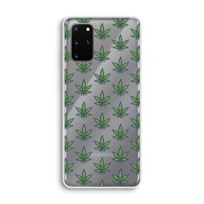 Weed: Samsung Galaxy S20 Plus Transparant Hoesje