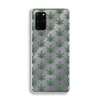 Weed: Samsung Galaxy S20 Plus Transparant Hoesje