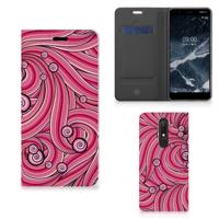Nokia 5.1 (2018) | Bookcase | Swirl Pink