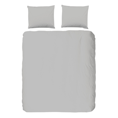 Dekbedovertrek Pure Uni Effen 200x200 Cm Grijs Anti Allergie & Anti Huisstofmijt Pure - Dekbed-Discounter.nl