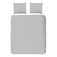 Dekbedovertrek Pure Uni Effen 200x200 Cm Grijs Anti Allergie & Anti Huisstofmijt Pure - Dekbed-Discounter.nl