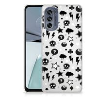 Silicone Back Case Motorola Moto G62 5G Silver Punk - thumbnail