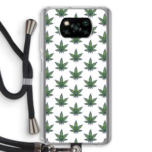 Weed: Xiaomi Poco X3 Pro Transparant Hoesje met koord