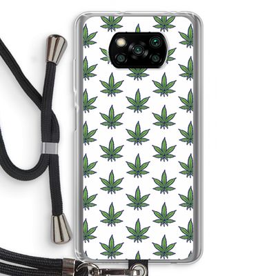 Weed: Xiaomi Poco X3 Pro Transparant Hoesje met koord