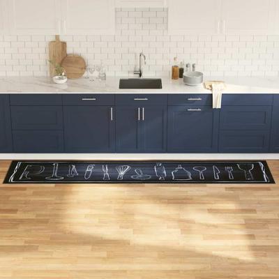 Keuken Mat Geometric Chef's ruimte 60 x 300 cm Fluweel
