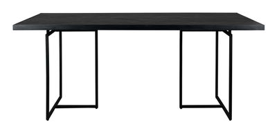 Dutchbone Eettafel 'Class' Acaciahout, 220 x 90cm, kleur Zwart
