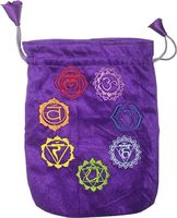 Fluwelen Tas  - Chakra - Paars