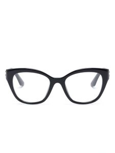 Miu Miu Eyewear lunettes de vue à monture papillon - Noir