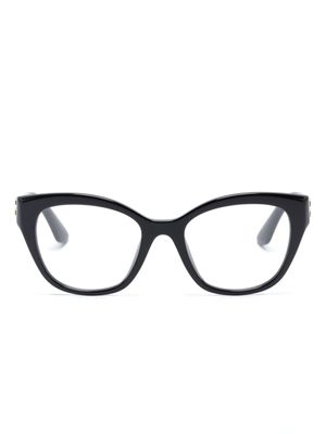 Miu Miu Eyewear lunettes de vue à monture papillon - Noir