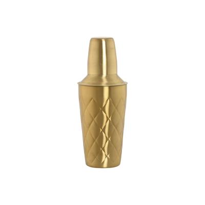 Cocktailshaker Home ESPRIT Gouden Roestvrij staal 9,5 x 9,5 x 22 cm