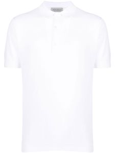 John Smedley polo à manches courtes - Blanc