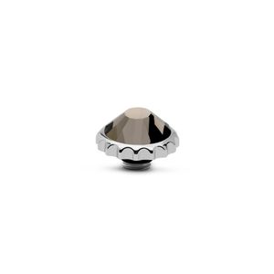 Melano Vivid Cap Steentje Black Diamond Zilver