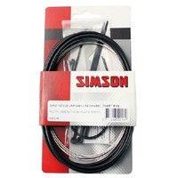Simson Versnellingskabel set nexus 1700/2150 mm zwart/zilver