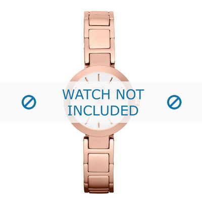 DKNY horlogeband NY2400 Staal Rosé 18mm