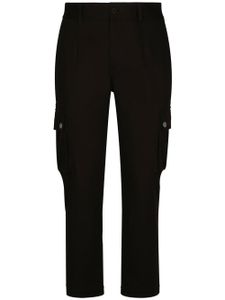 Dolce & Gabbana pantalon cargo à logo - Noir