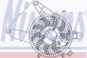 Ventilator, condensator airconditioning 85370
