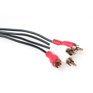 Intronics Audio aansluitkabel 2x Tulp male - 2x Tulp male - [AK2015]