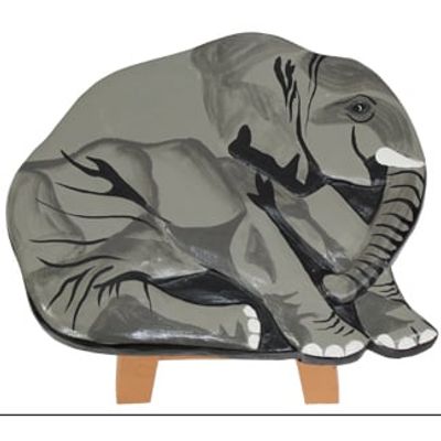 Houten krukje Olifant