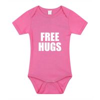 Free hugs cadeau baby rompertje roze meisjes 92 (18-24 maanden)  -