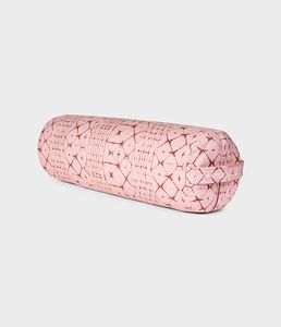 Manduka Yoga Bolster Star Dye Coral Rond Katoen - (Roze) - 69 x 23 cm