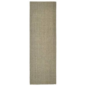 The Living Store Sisal Tapijt - 80 x 250 cm - Taupe - Anti-slip - 100% Sisal