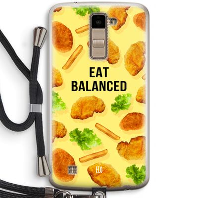 Eat Balanced: LG K10 (2016) Transparant Hoesje met koord