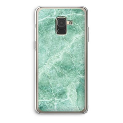 Groen marmer: Samsung Galaxy A8 (2018) Transparant Hoesje