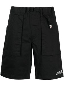 A BATHING APE® short Climbing à logo brodé - Noir