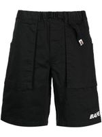 A BATHING APE® short Climbing à logo brodé - Noir