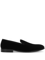 Dolce & Gabbana mocassins en velours - Noir