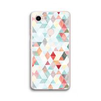 Gekleurde driehoekjes pastel: Google Pixel 3 XL Transparant Hoesje