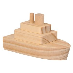 Bouwpakket stoomboot, 2-dlg. set Bouwpakket stoomboot, 2-dlg. set